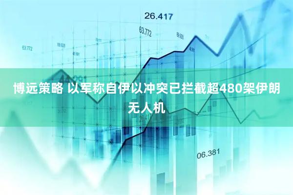 博远策略 以军称自伊以冲突已拦截超480架伊朗无人机