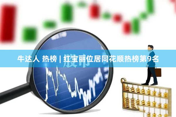 牛达人 热榜 | 红宝丽位居同花顺热榜第9名