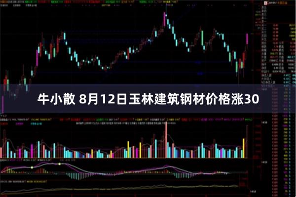 牛小散 8月12日玉林建筑钢材价格涨30